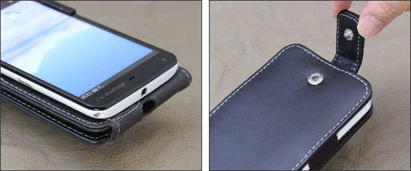 PDAIR レザーケース for AQUOS PHONE ZETA SH-01F 縦開きタイプ