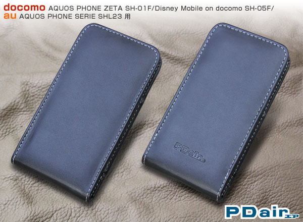 PDAIR レザーケース for AQUOS PHONE ZETA SH-01F バーティカルポーチタイプ
