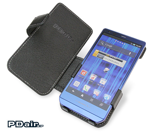 PDAIR レザーケース for AQUOS PHONE ZETA SH-02E 横開きタイプ