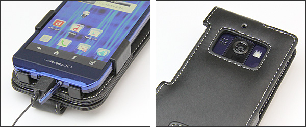 PDAIR レザーケース for AQUOS PHONE ZETA SH-02E 縦開きタイプ