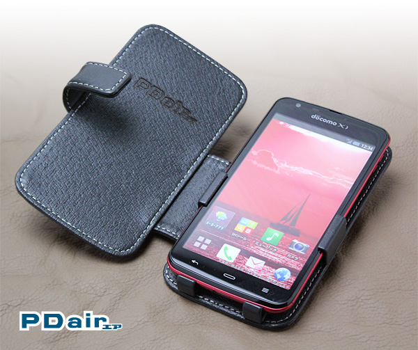 PDAIR レザーケース for AQUOS PHONE ZETA SH-06E 横開きタイプ