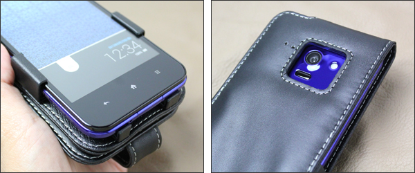 PDAIR レザーケース for AQUOS PHONE SERIE SHL22 縦開きタイプ