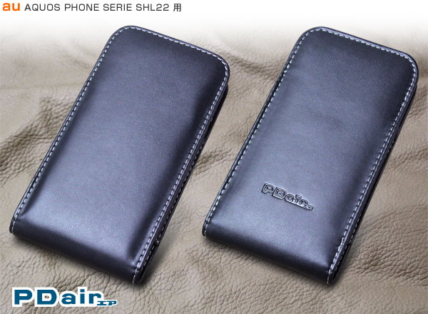 PDAIR レザーケース for AQUOS PHONE SERIE SHL22 バーティカルポーチタイプ