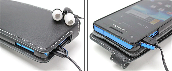 PDAIR レザーケース for Xperia AX SO-01E 縦開きタイプ