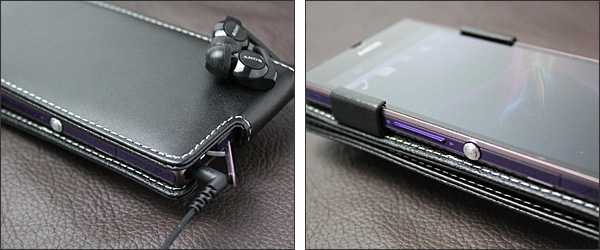 PDAIR レザーケース for Xperia Z SO-02E 縦開きタイプ