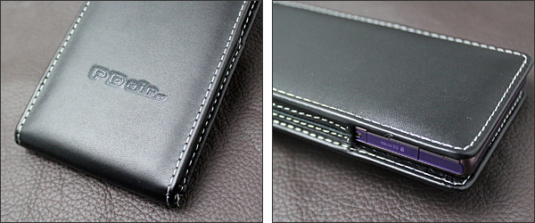 PDAIR レザーケース for Xperia Z SO-02E バーティカル ポーチタイプ