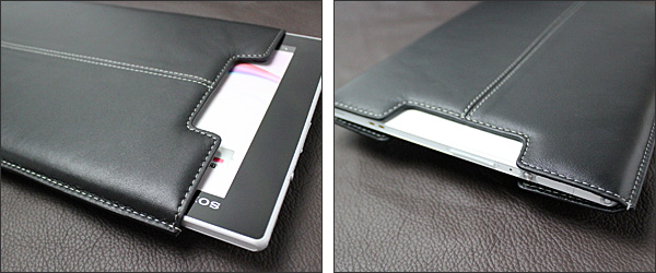 PDAIR レザーケース for Xperia Tablet Z SO-03E バーティカルポーチタイプ