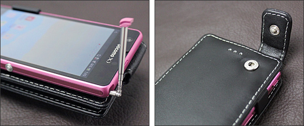 PDAIR レザーケース for Xperia (TM) A SO-04E 縦開きタイプ