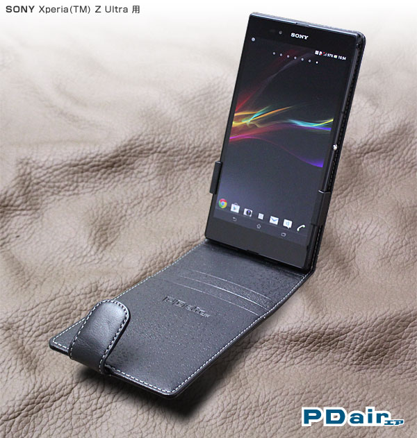 PDAIR レザーケース for Xperia Z Ultra 縦開きボトムタイプ