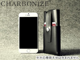 Charbonize レザー ウォレットタイプケース for iPhone 6(ブラック)