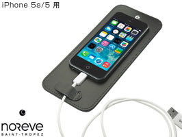 保護フィルム Noreve Perpetual Selection レザーパッド for iPhone 5s/5(ブラック)