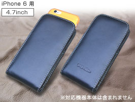 PDAIR レザーケース for iPhone 6 with Case バーティカルポーチタイプ