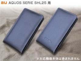 保護フィルム PDAIR レザーケース for AQUOS SERIE SHL25 バーティカルポーチタイプ