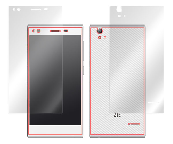 Overlay Brilliant for ZTE Blade Vec 4G『表・裏両面セット』