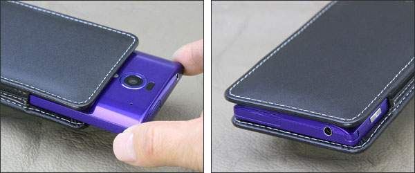 PDAIR レザーケース for AQUOS PHONE Xx 302SH バーティカルポーチタイプ