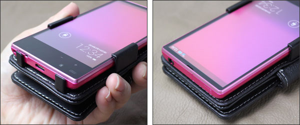 PDAIR レザーケース for AQUOS PHONE SERIE mini SHL24/AQUOS PHONE Xx mini 303SH 横開きタイプ