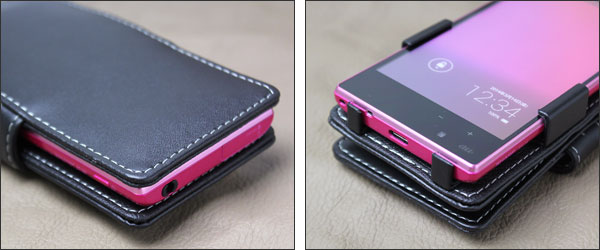 PDAIR レザーケース for AQUOS PHONE SERIE mini SHL24/AQUOS PHONE Xx mini 303SH 横開きタイプ