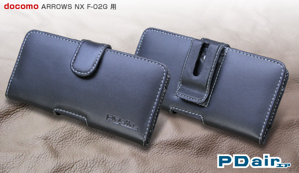 PDAIR レザーケース for ARROWS NX F-02G ポーチタイプ