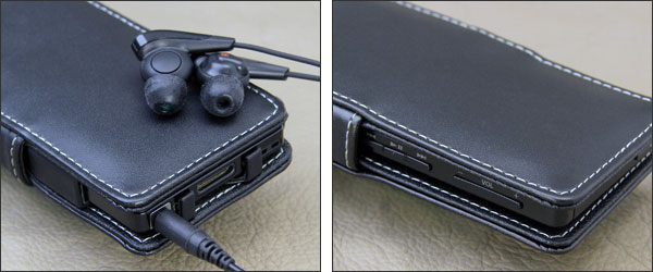 PDAIR レザーケース for ウォークマン NW-F880シリーズ 横開きタイプ
