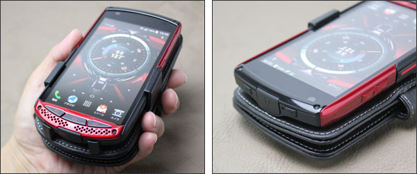 PDAIR レザーケース for TORQUE G01 横開きタイプ