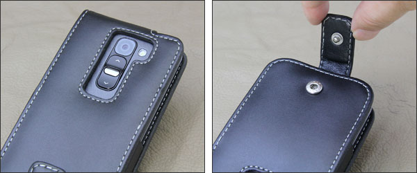 PDAIR レザーケース for LG G2 mini 縦開きタイプ