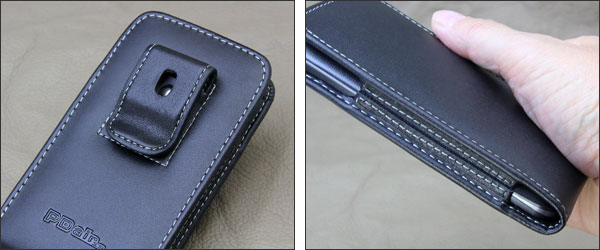 PDAIR レザーケース for LG G2 mini ベルトクリップ付バーティカルポーチタイプ