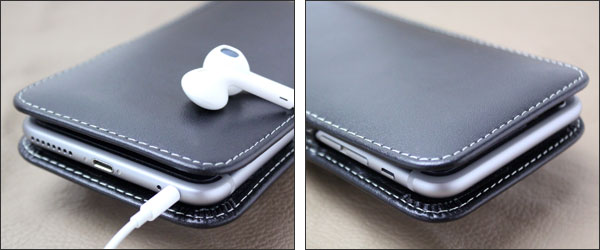 PDAIR レザーケース for iPhone 6 Plus ベルトクリップ付バーティカルポーチタイプ