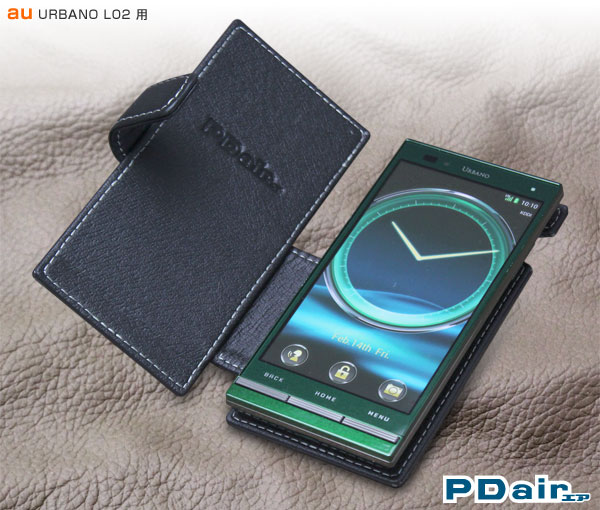 PDAIR レザーケース for URBANO L02 横開きタイプ