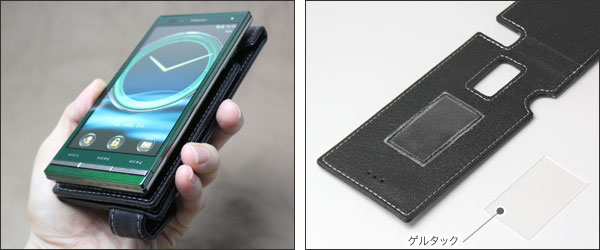 PDAIR レザーケース for URBANO L02 縦開きタイプ