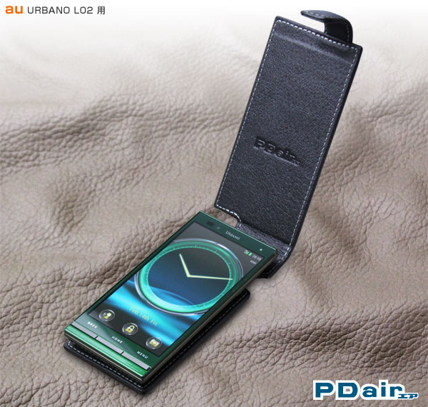 PDAIR レザーケース for URBANO L02 縦開きタイプ