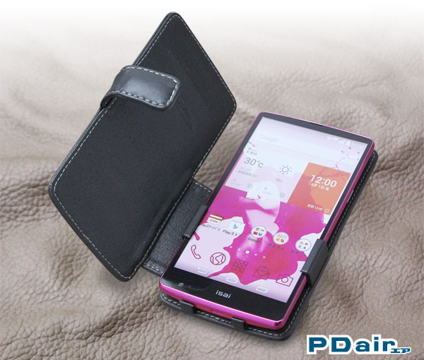 PDAIR レザーケース for isai FL LGL24 横開きタイプ