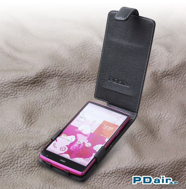 PDAIR レザーケース for isai FL LGL24 縦開きタイプ