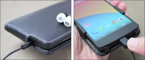 PDAIR レザーケース for Nexus 5 縦開きタイプ