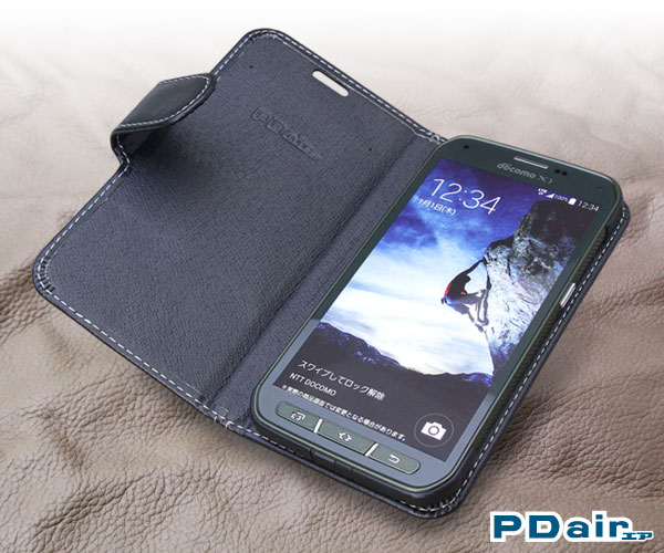 PDAIR レザーケース for GALAXY S5 ACTIVE SC-02G 横開きタイプ