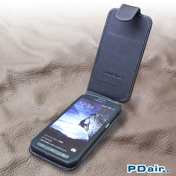 PDAIR レザーケース for GALAXY S5 ACTIVE SC-02G 縦開きタイプ