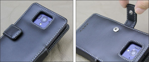 PDAIR レザーケース for AQUOS SERIE SHL25 横開きタイプ