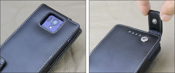 PDAIR レザーケース for AQUOS SERIE SHL25 縦開きタイプ