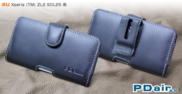 PDAIR レザーケース for Xperia (TM) ZL2 SOL25 ポーチタイプ