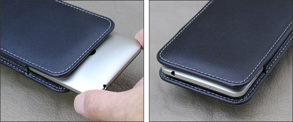 PDAIR レザーケース for ASUS ZenFone 5 バーティカルポーチタイプ