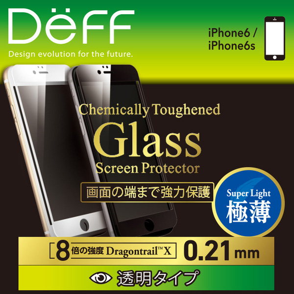 High Grade Glass Screen Protector Full Front 0.21mm DragonTrail for iPhone 6s/6