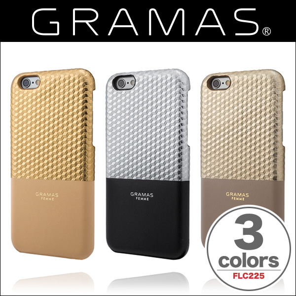 GRAMAS FEMME Back Leather Case ”Hex” FLC225 for iPhone 6s/6