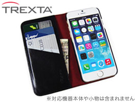 TREXTA トレックスタ 着脱式本革ウォレットケース for iPhone 6