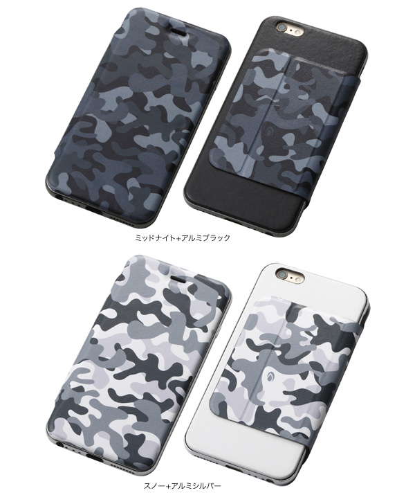 カラー Hybrid Case UNIO Plus PU Leather Camouflage for iPhone 6s Plus/6 Plus