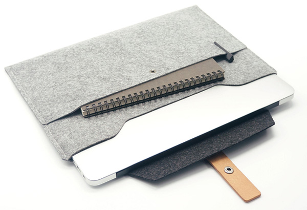 Charbonize レザー フェルト ケース For Macbook Air 13インチ Early