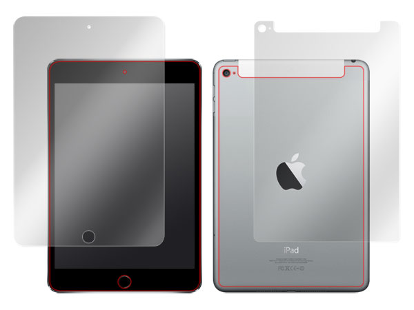 OverLay Eye Protector for iPad mini 4 (Wi-Fi + Cellularモデル) 『表・裏両面セット』 のイメージ画像