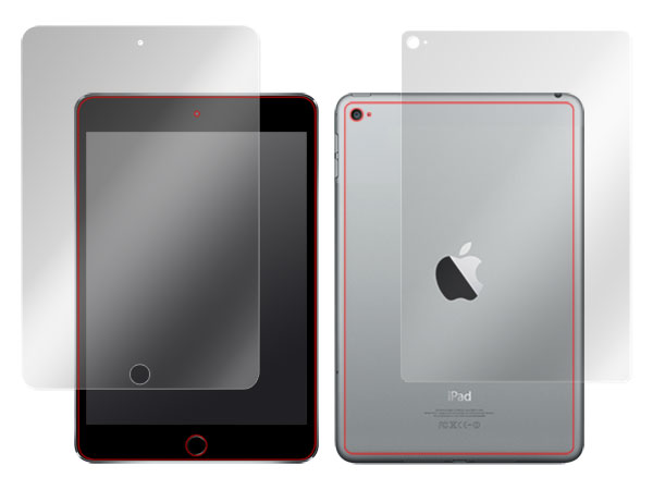 OverLay Eye Protector for iPad mini 4 (Wi-Fiモデル) 『表・裏両面セット』 のイメージ画像