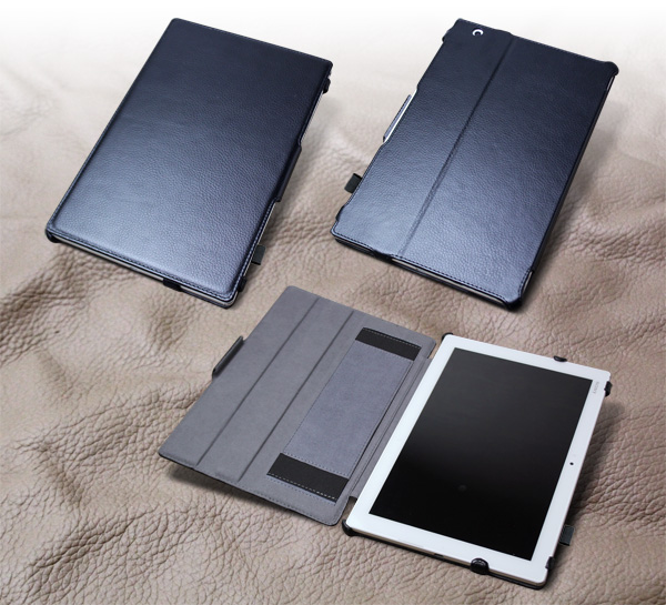 Pu レザーケース スタンド機能付き For Xperia Tm Z4 Tablet So 05g Sot31 Sgp712jp ブラック オリジナル商品 株式会社ミヤビックス