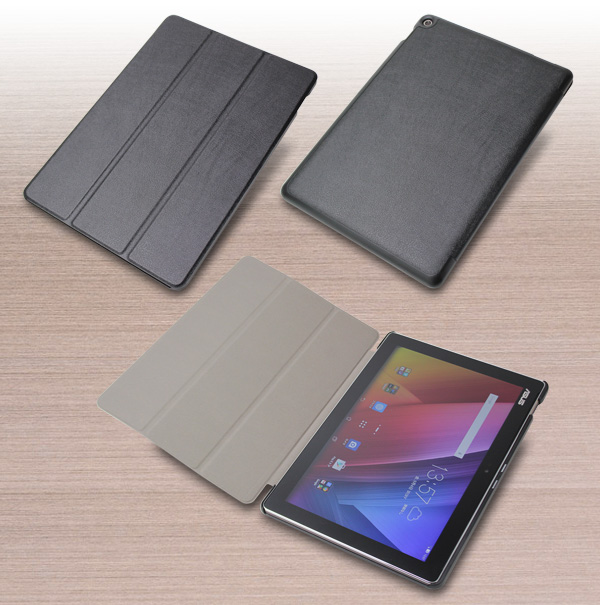 PU レザーケース for ASUS ZenPad 10(ブラック)