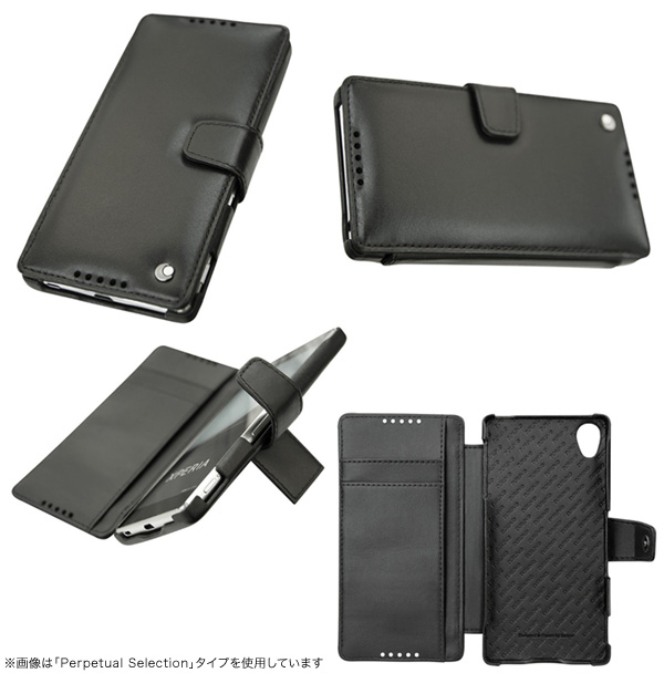 Noreve Ambition Couture Selection レザーケース for Xperia (TM) Z4 SO-03G/SOV31/402SO 横開きタイプ(背面スタンド機能付)