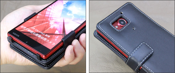 PDAIR レザーケース for AQUOS Xx(2015年夏モデル) 横開きタイプ
